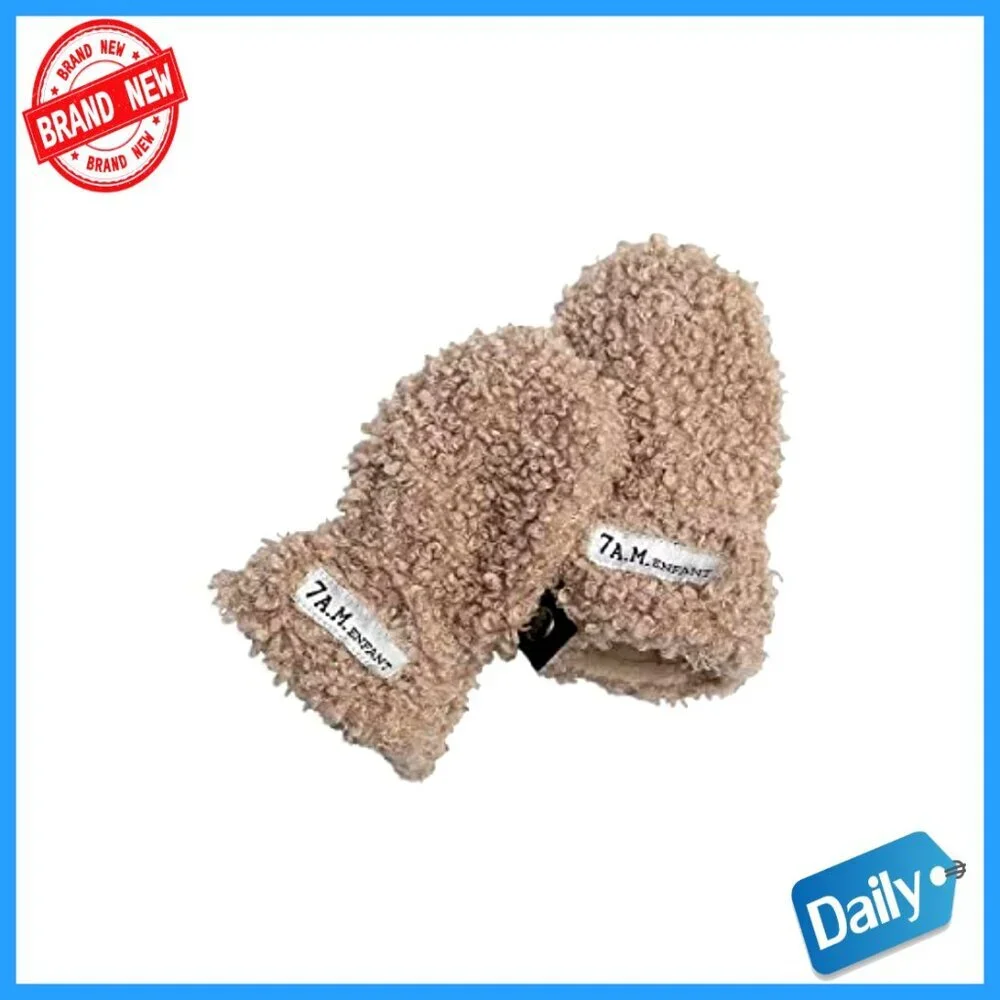 Baby Winter Hat Mittens Set Ultra Soft Fleece Lining Machine Washable
